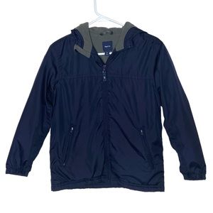 GAP KIDS HOODED FLEECE LINED WINDBREAKER JACKET COAT